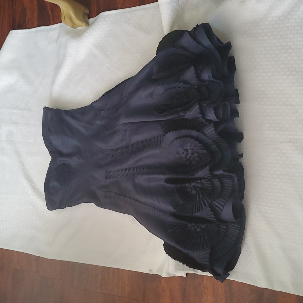 Etoile Blue Strapless Sweetheart Fit and Flare Dress Size 6 - Picture 12 of 17
